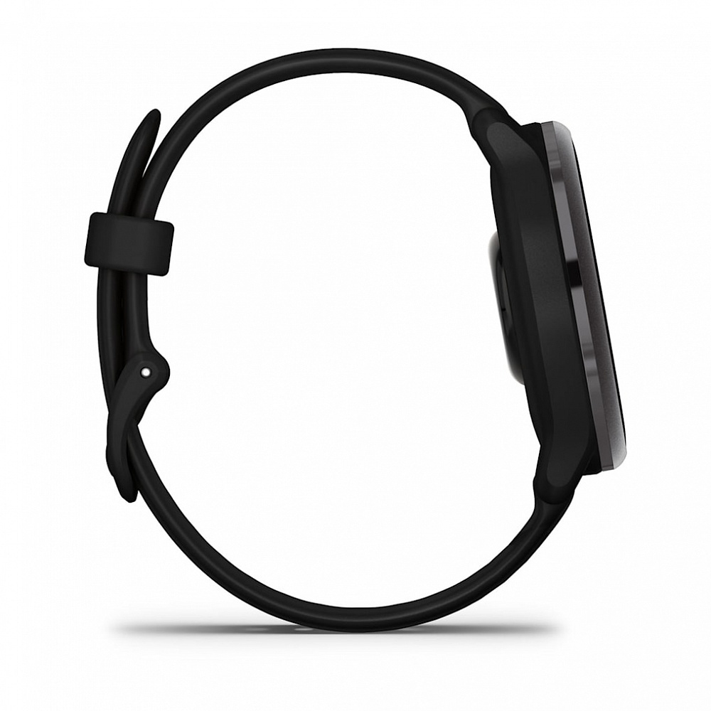Garmin Vivoactive 6 Темно-Серые с Черным Силиконовым Ремешком (010-02985-40)